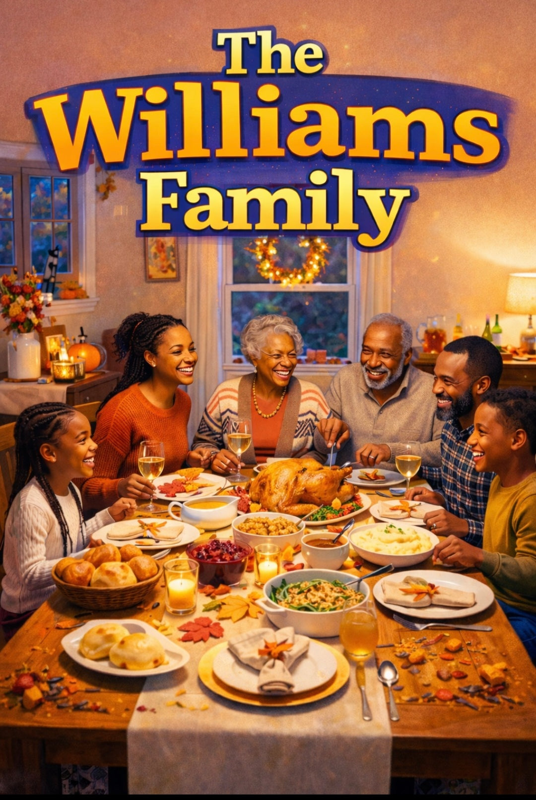Family Themed Personalized Coloring Book - 20 Pages