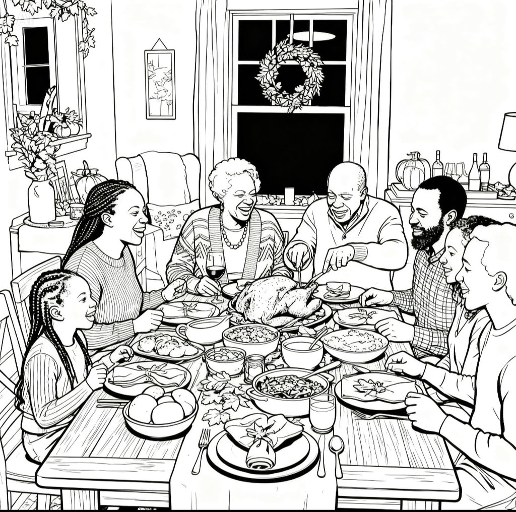 Family Themed Personalized Coloring Book - 20 Pages