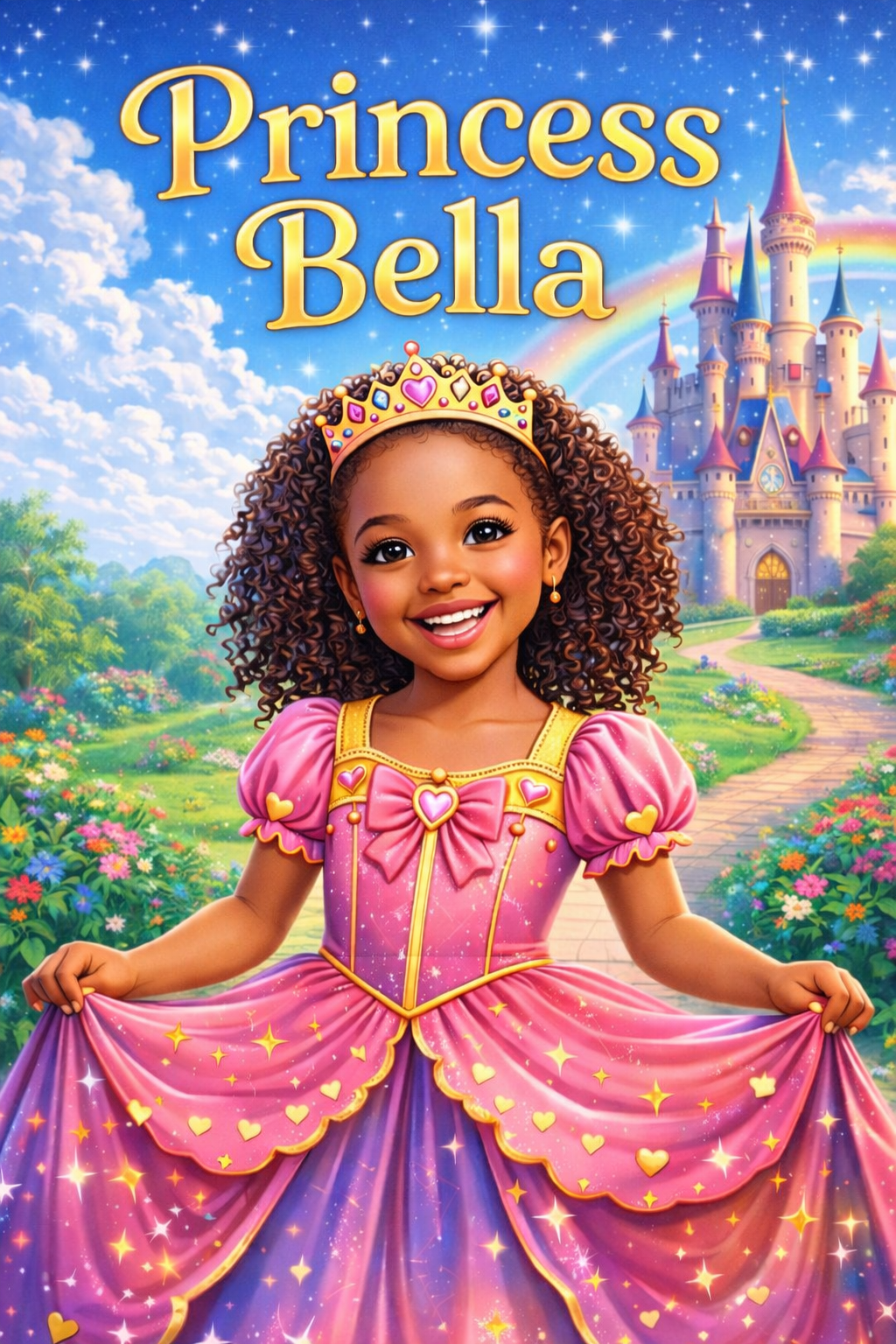 Princess Themed Personalized Coloring Book - 20 Pages