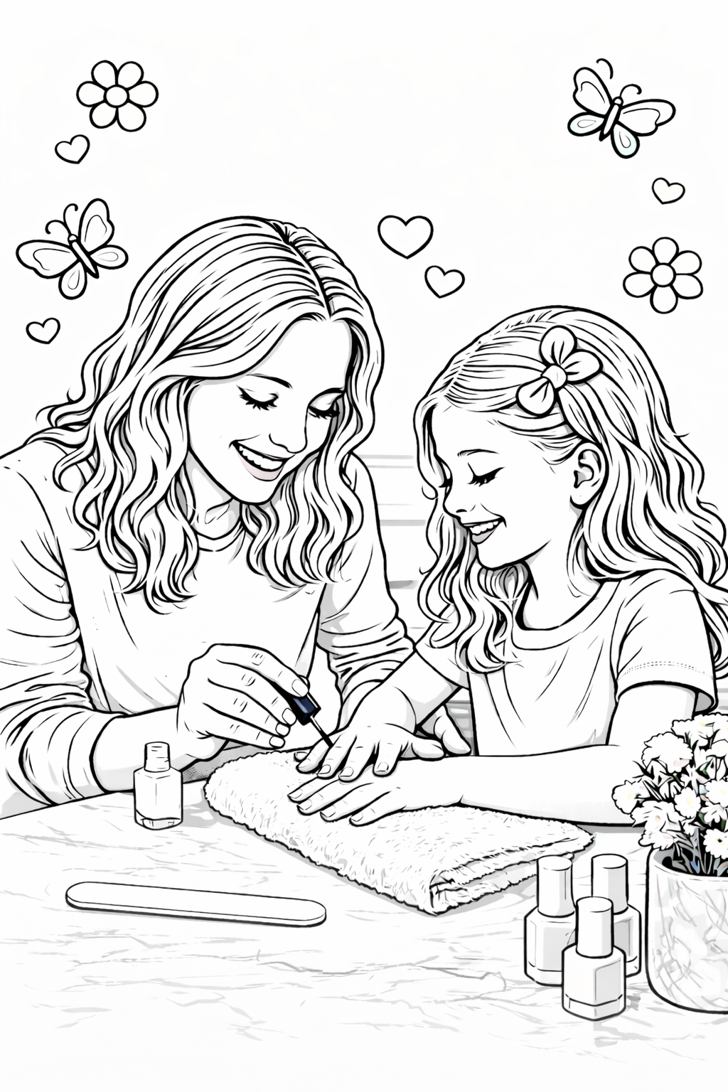 Family Themed Personalized Coloring Book - 20 Pages