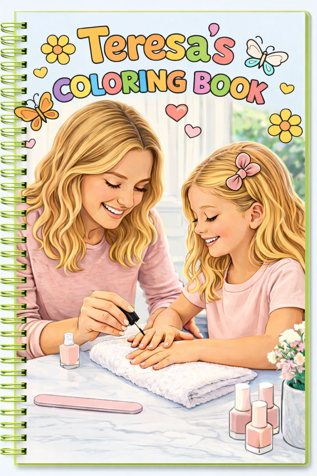 Family Themed Personalized Coloring Book - 20 Pages
