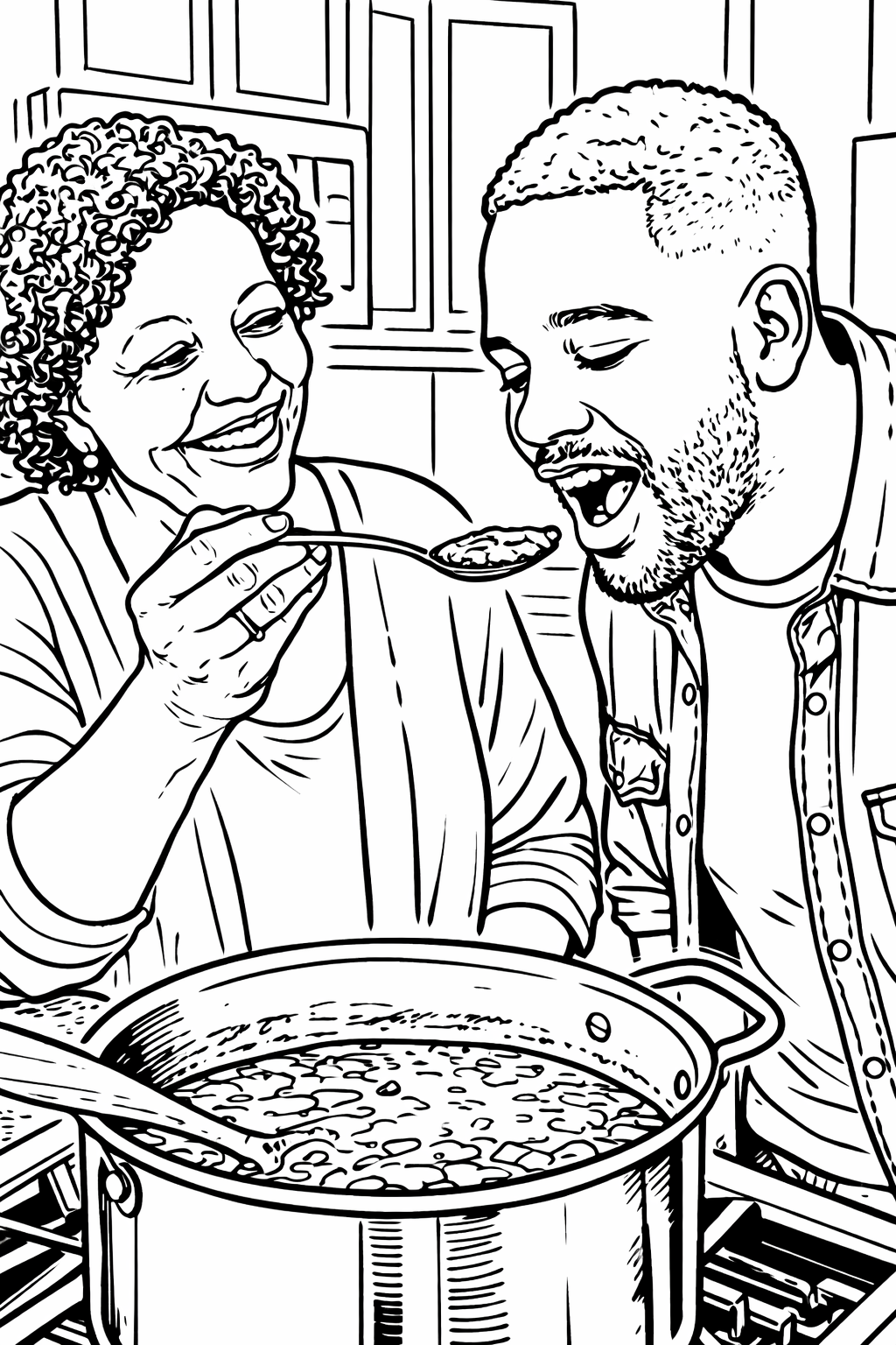 Family Themed Personalized Coloring Book - 20 Pages