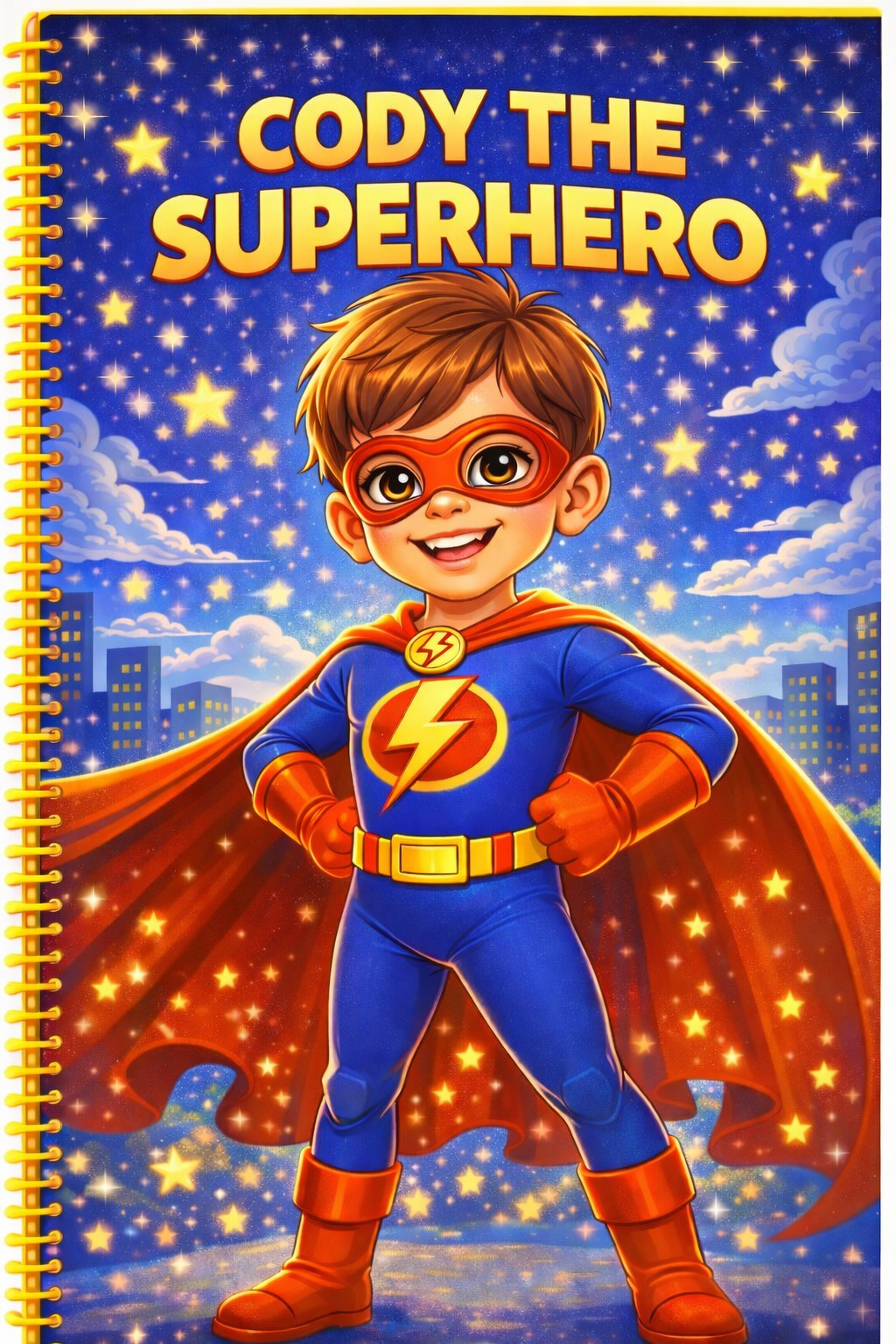 Superhero Themed Personalized Coloring Book - 20 Pages