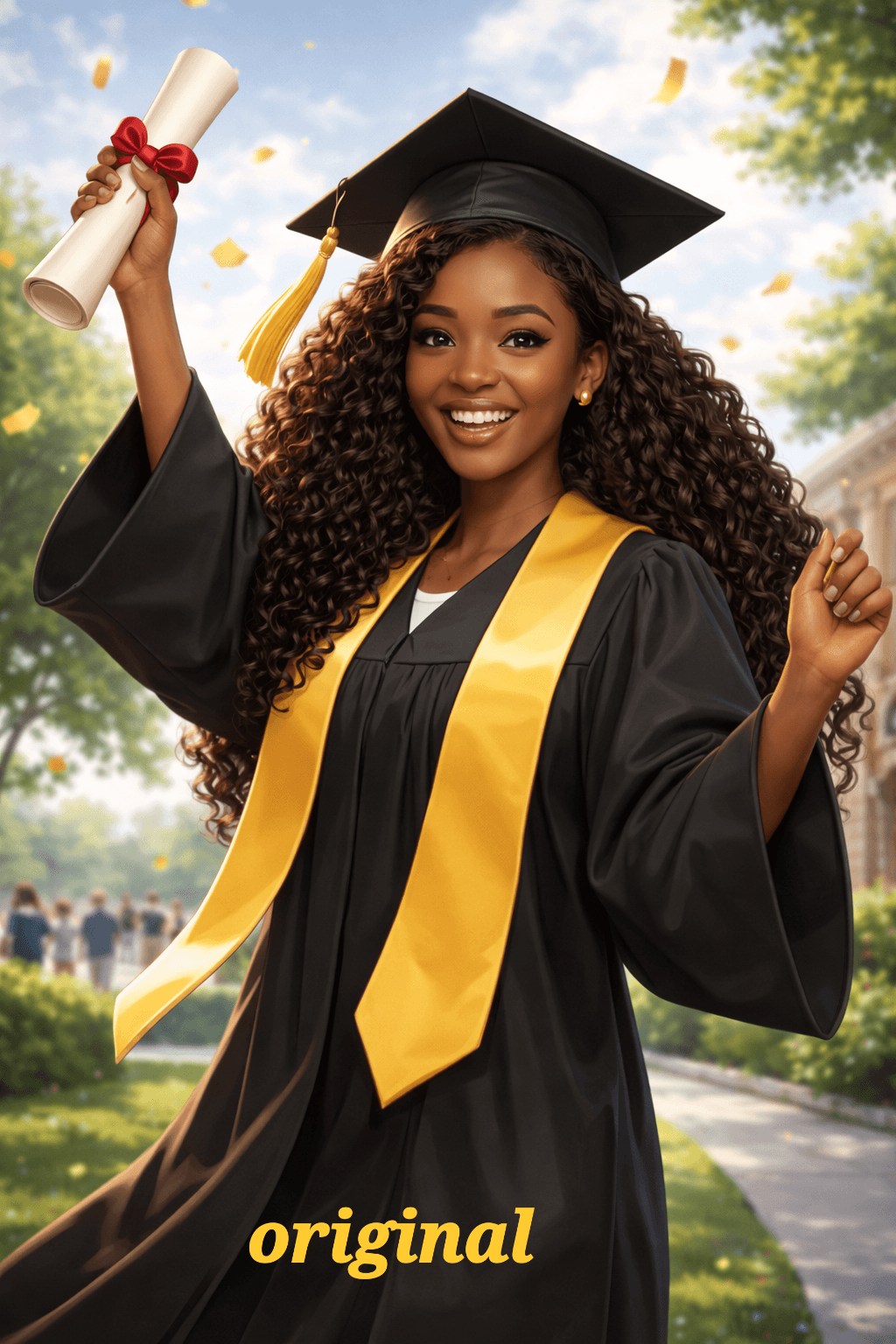 Graduation Themed Personalized Coloring Book - 20 Pages