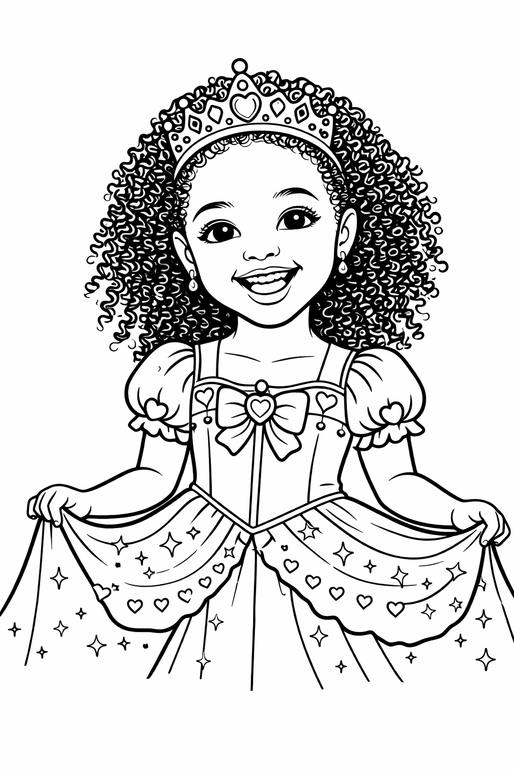 Princess Themed Personalized Coloring Book - 20 Pages