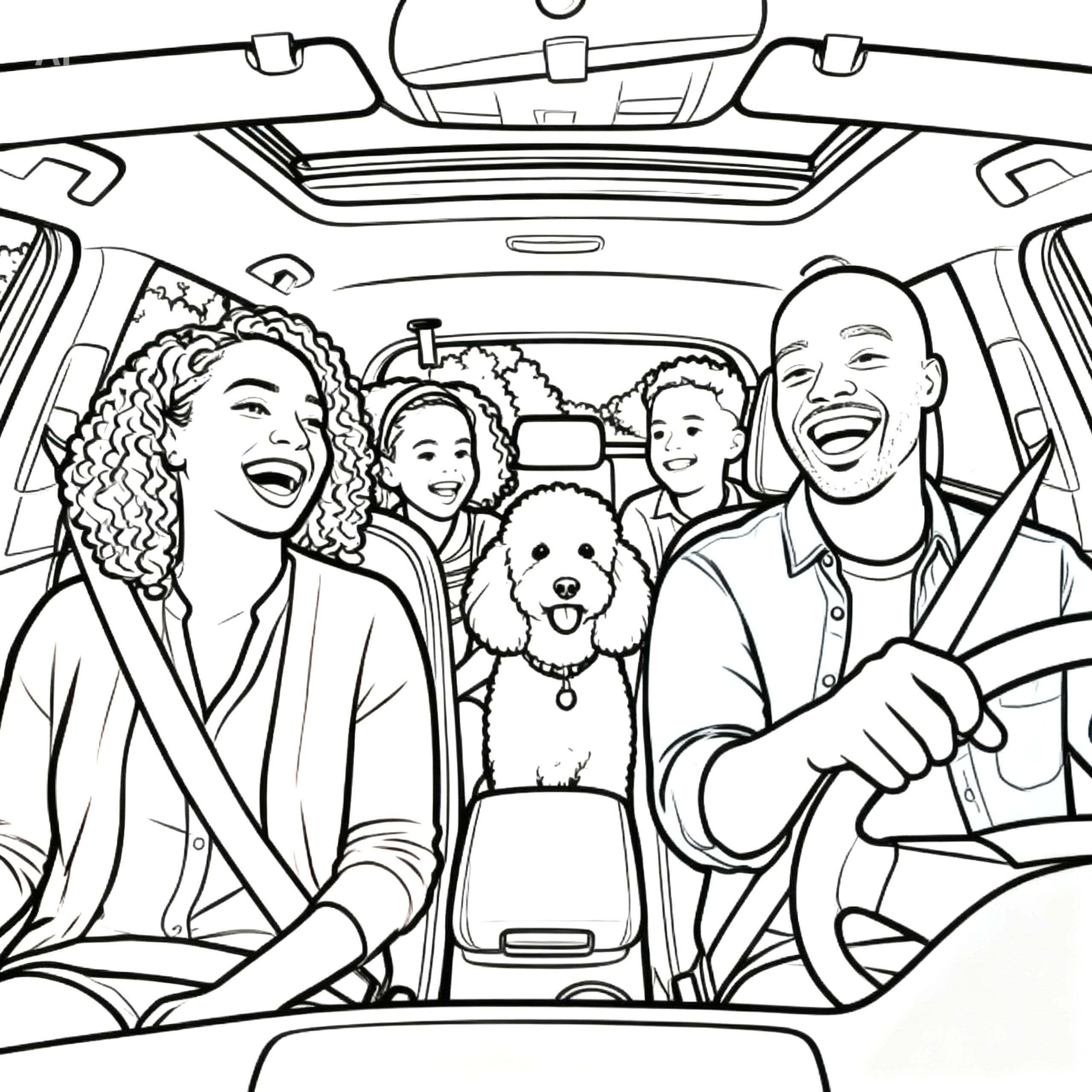 Family Themed Personalized Coloring Book - 20 Pages