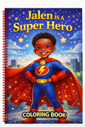 Superhero Themed Personalized Coloring Book - 20 Pages